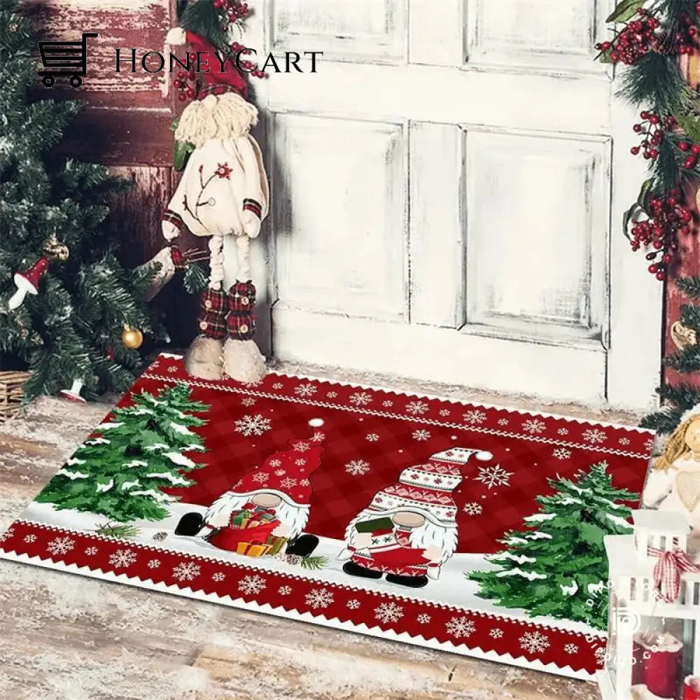 Christmas Floor Mat Entrance Doormat Bedroom Bath Toilet Anti Slip Carpet 2023 Color 6 Merry
