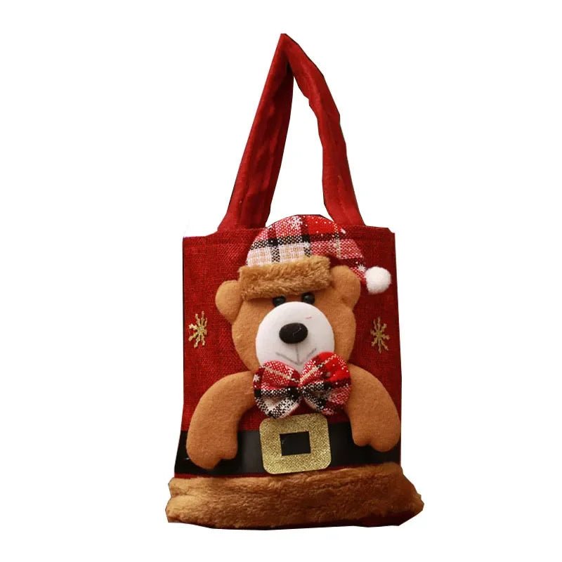 Christmas Gift Bags – Adorable Santa Claus, Snowman, and Reindeer Designs! Perfect for Kids' Treats and Holiday Surprises