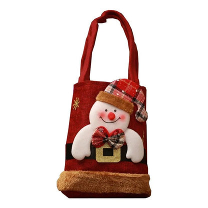 Christmas Gift Bags – Adorable Santa Claus, Snowman, and Reindeer Designs! Perfect for Kids' Treats and Holiday Surprises