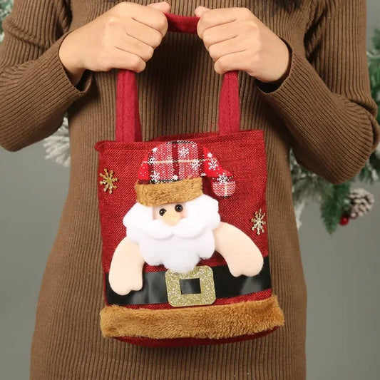 Christmas Gift Bags – Adorable Santa Claus, Snowman, and Reindeer Designs! Perfect for Kids' Treats and Holiday Surprises