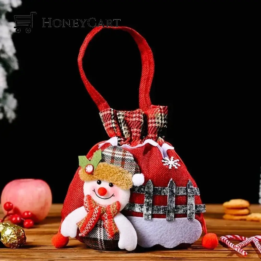 Christmas Gift Doll Bags New- Snowman