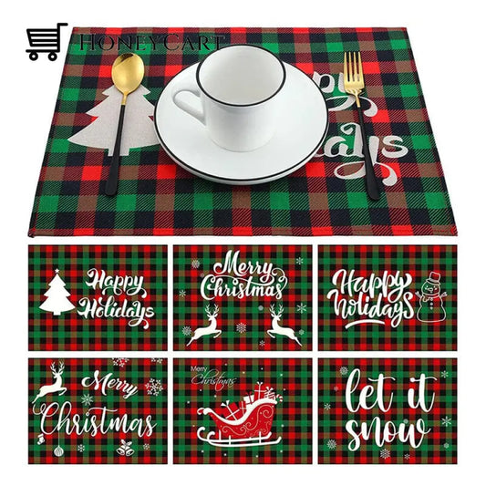 Christmas Plaid Placemat