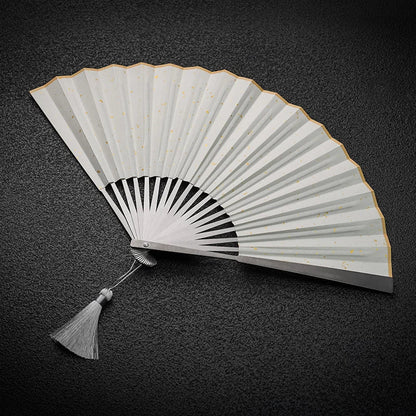 Cloud Titanium Folding Fan – Exquisite All-Titanium Alloy Kung Fu Tai Chi Fan for Self-Defense and Ancient Style Mastery