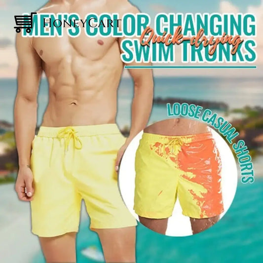 Color-Changing Beach Pants Swim Trunks