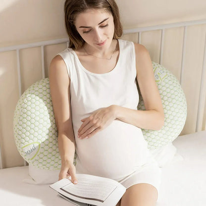 Comfort Nest - Full Body Maternity Pillow for Blissful Pregnancy Sleep, with Removable Cover