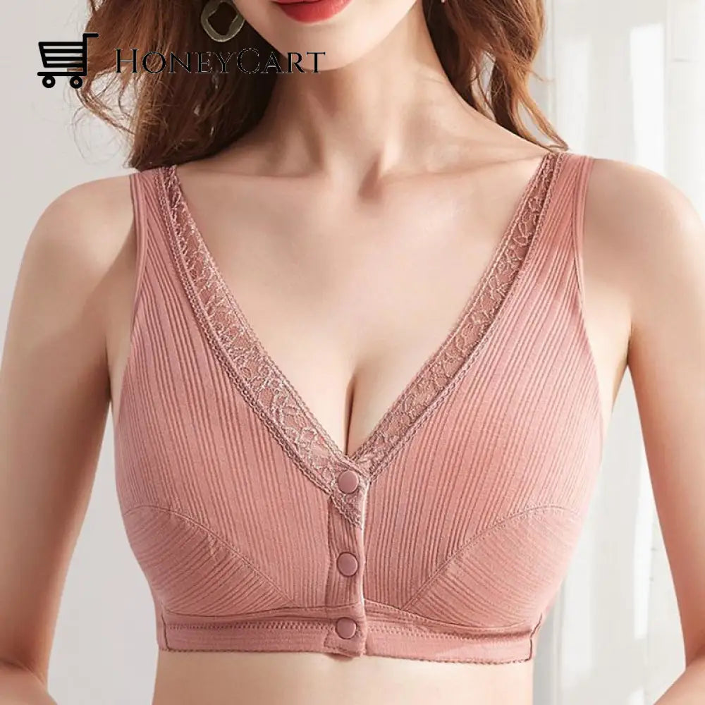 Comfortable Front Button Bra