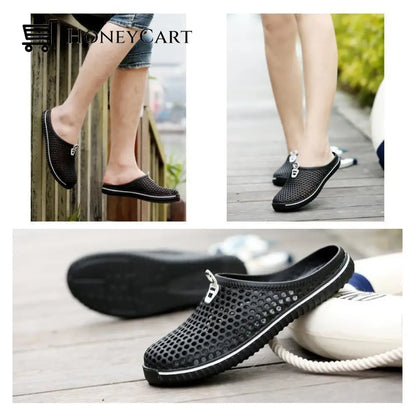 Comfortable Summer Slippers & Sandals Black / 36 Shoes