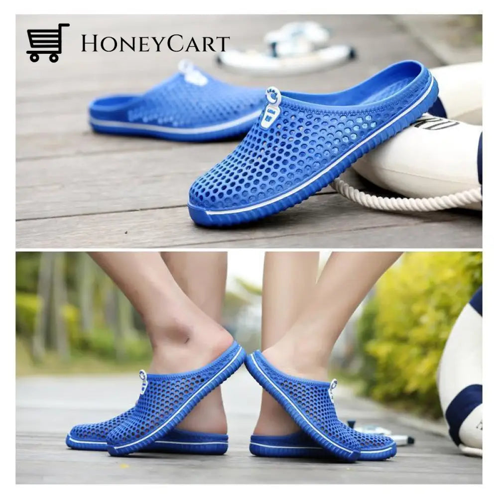 Comfortable Summer Slippers & Sandals Blue / 36 Shoes