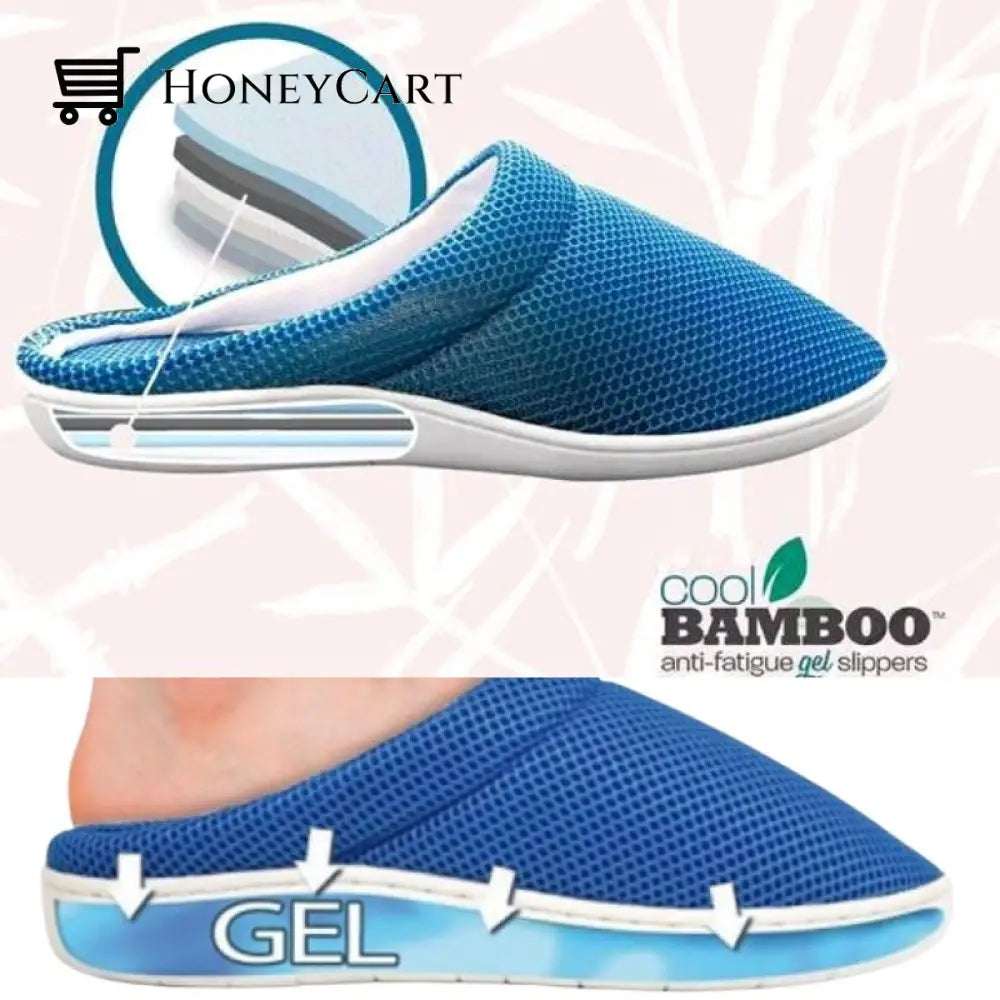 Comfy Bamboo Anti Fatigue Gel Diabetic Slippers