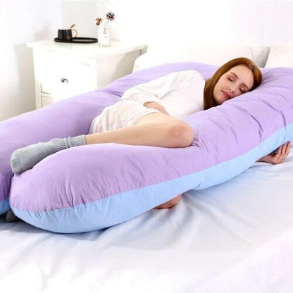 Sleeping Full Support Body Pillow - Ergonomic Design For Pregnancy, Shoulder & Back Pain