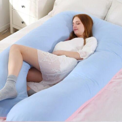 Sleeping Full Support Body Pillow - Ergonomic Design For Pregnancy, Shoulder & Back Pain