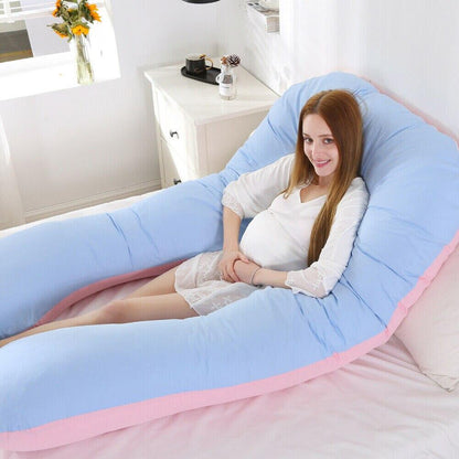 Sleeping Full Support Body Pillow - Ergonomic Design For Pregnancy, Shoulder & Back Pain