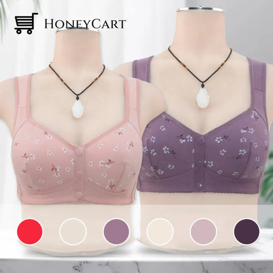 Convenient Front Button Bra