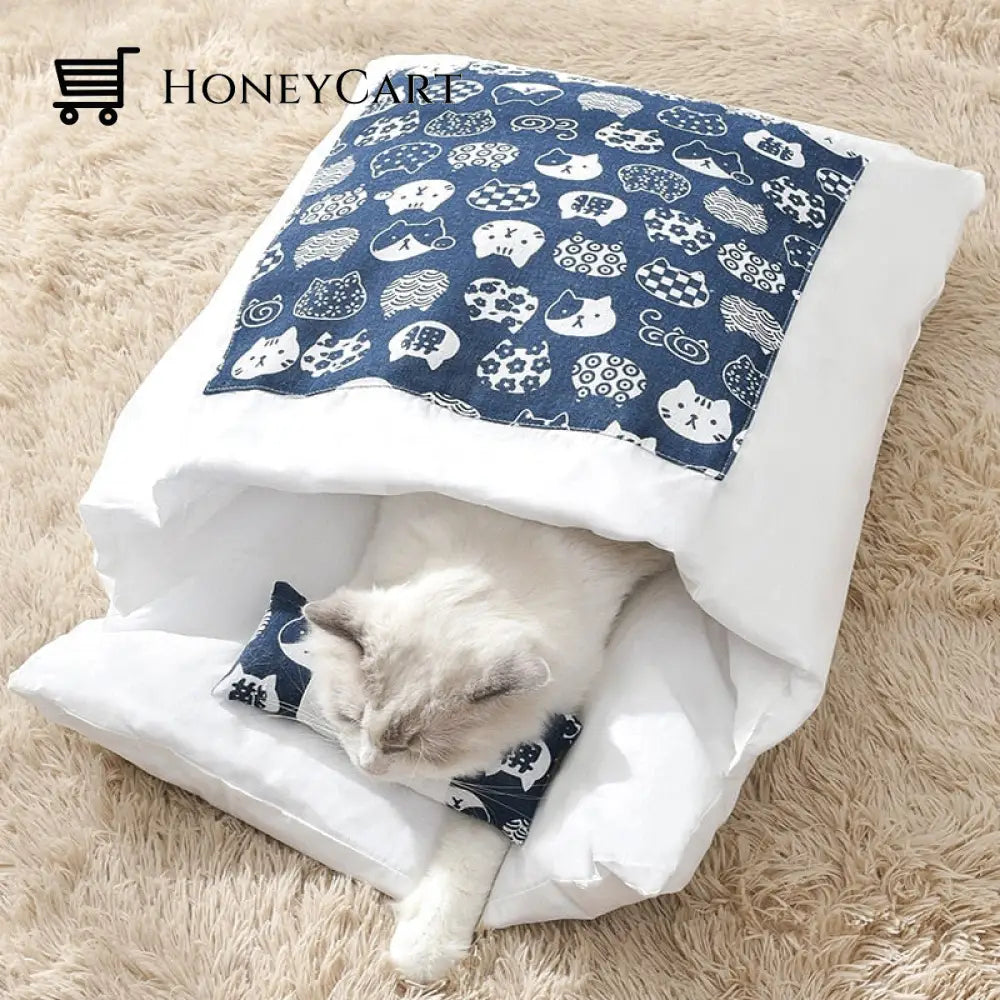 Cozy Cat Bed With Pillow