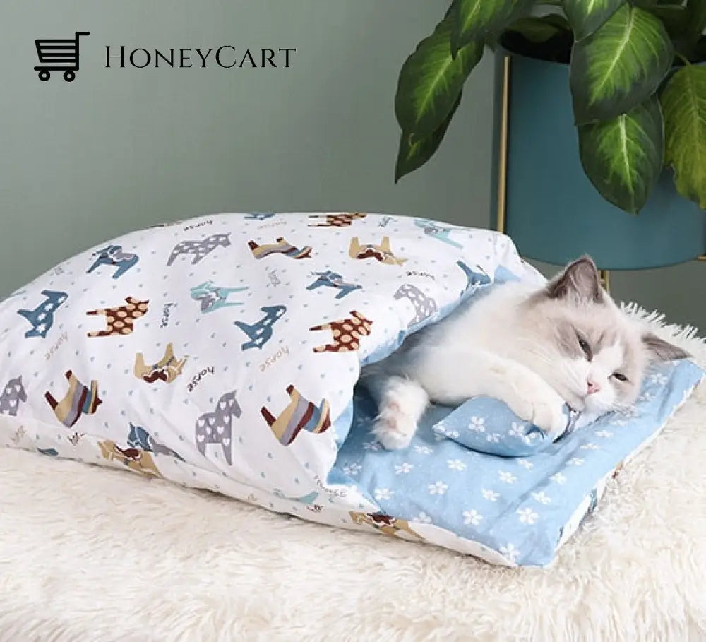 Cozy Cat Bed With Pillow Pony / S 45X30Cm