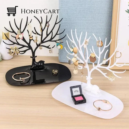 Creative Antler Tree Jewelry Storage Rack