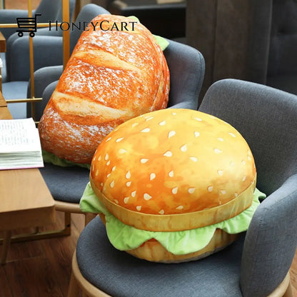 Creative Burger Bread Plush Toy 3D