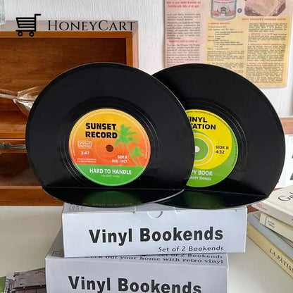 Creative Cd Record Book Holder Bookends