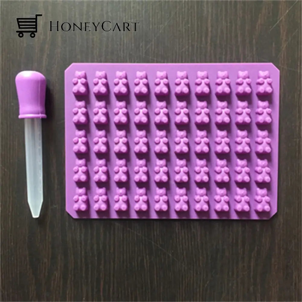 Creative Gummy Bear Mold Purple Set Pasta Molds & Stamps