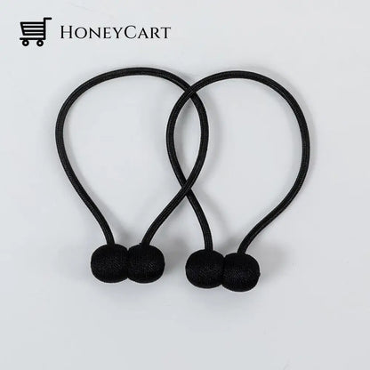 Curtain Straps With Magnetic Curtain Buckle Black
