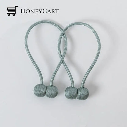 Curtain Straps With Magnetic Curtain Buckle Light Blue