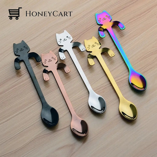 Cute Cat Coffee Teaspoons