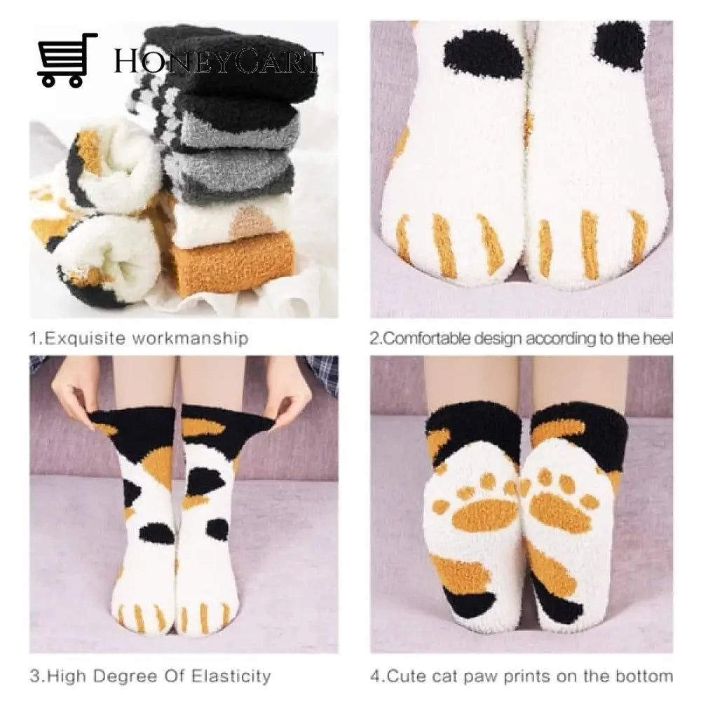 Cute Cat Cotton Socks