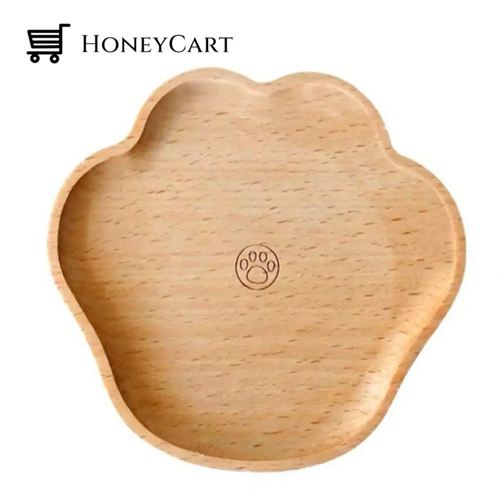 Cute Cat Paw Wooden Coaster Style 2 Coasters