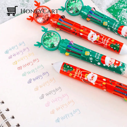 Cute Christmas Glitter Pen Set - Buy 6 Get Extra 20 Off