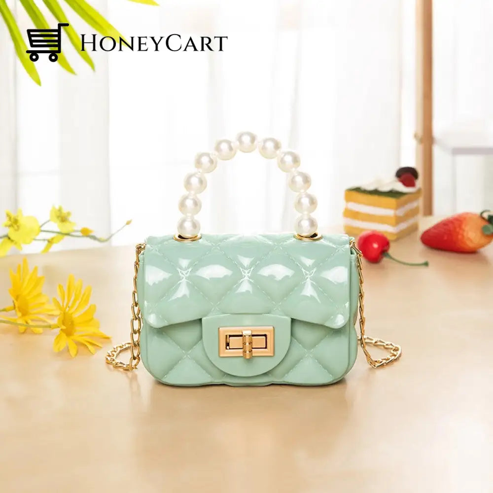 Cute Mini Fashion Jelly Bag Green