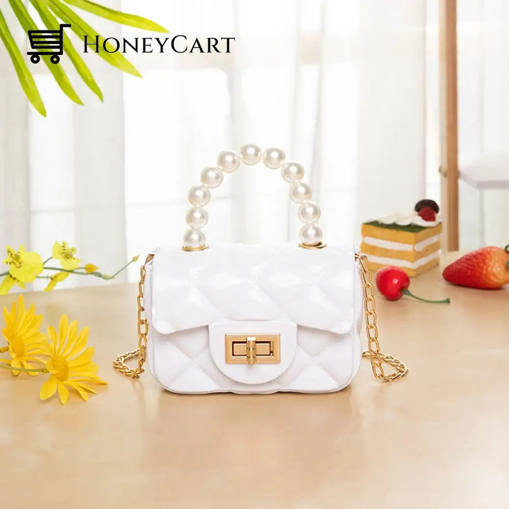 Cute Mini Fashion Jelly Bag White