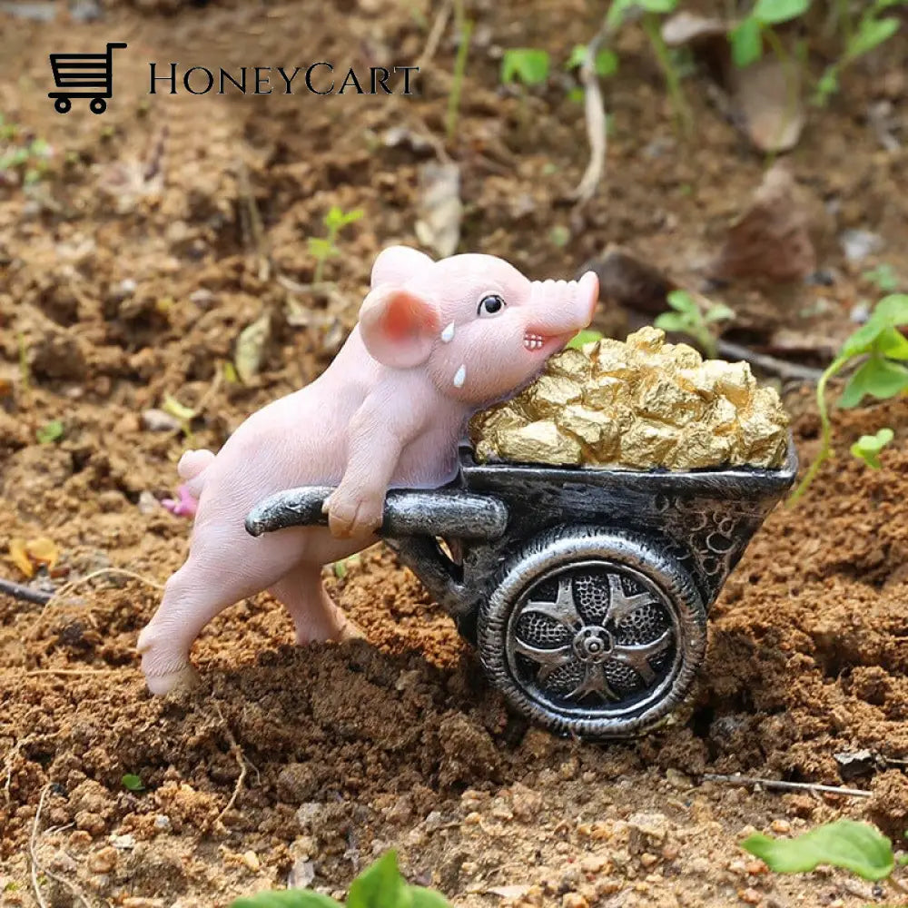 Cute Pig Ornament Mining Pig