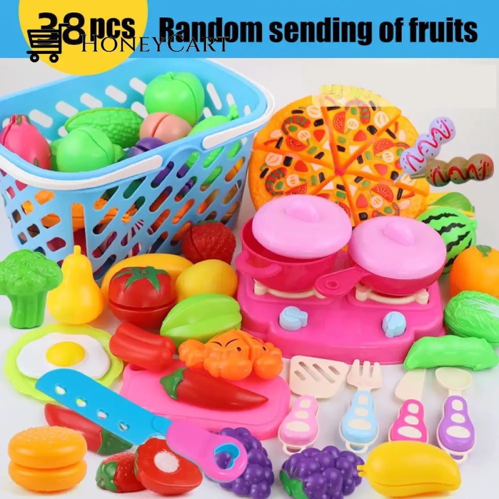 Cutting Play Food Toy For Kids Kitchen