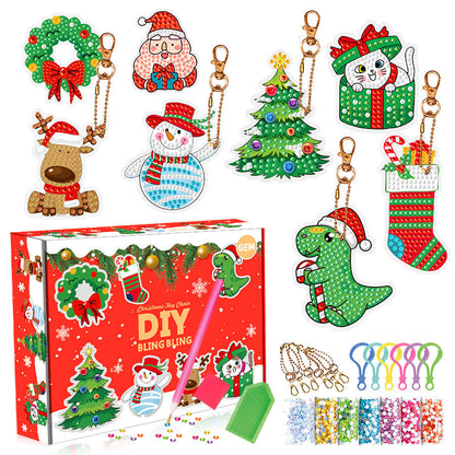 🎁Christmas DIY Diamond Painting Keychain