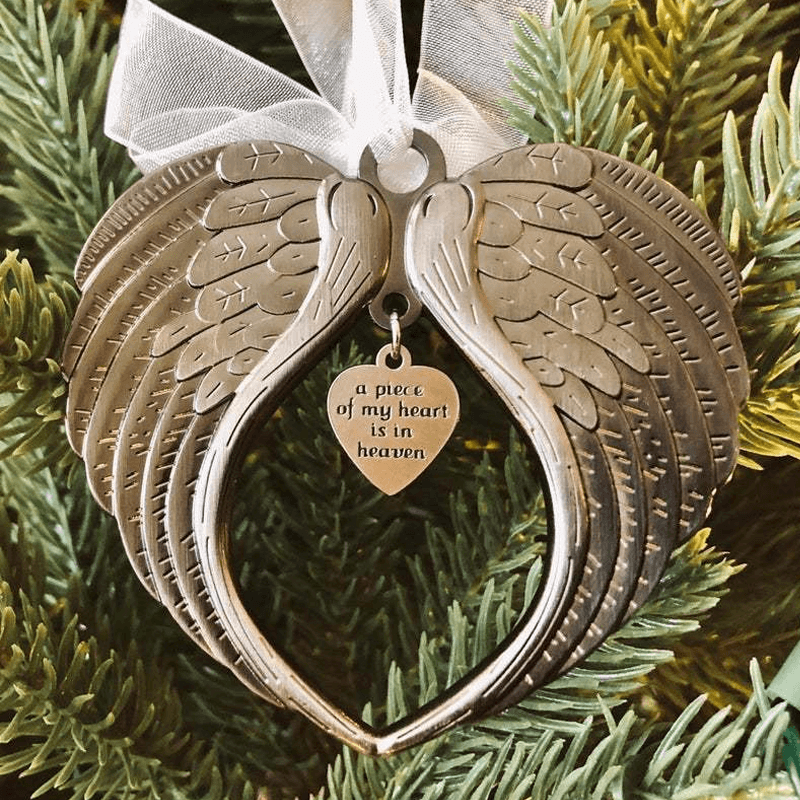 ❤🎅Christmas ornaments angel wings bell-memorial christmas gift🎁