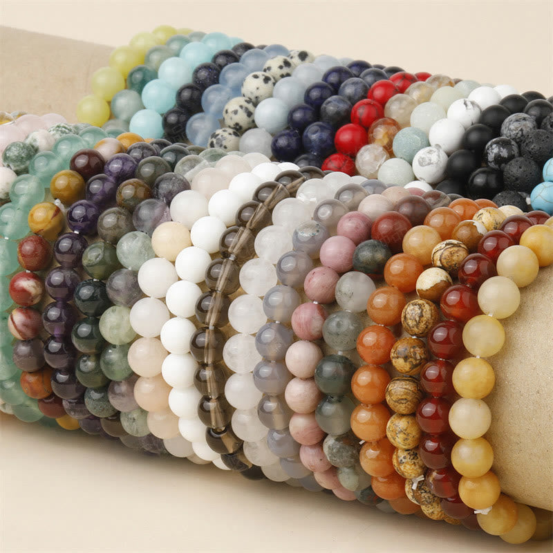 Natural Stone Quartz Healing Beads Bracelet