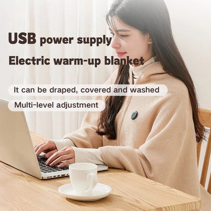 Best Winter Gifts - USB Powered Portable Heated Shawl Blanket