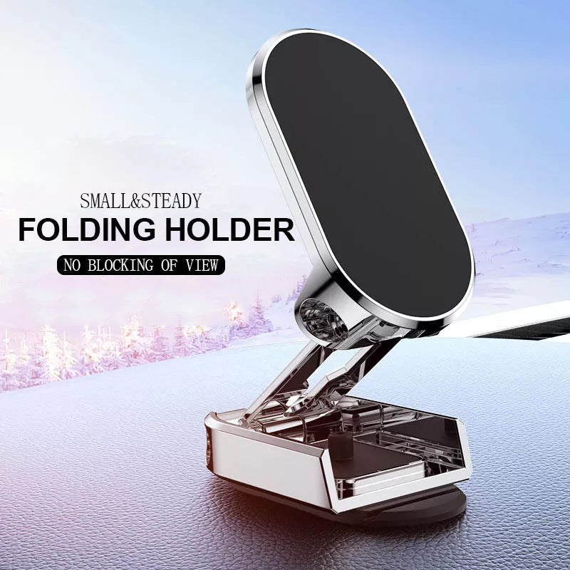 Metal Strong Magnetic Folding Phone Holder for Car