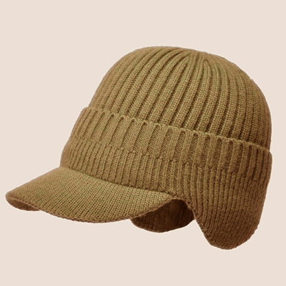 Outdoor Riding Elastic Warm Ear Protection Knitted Hat for Men