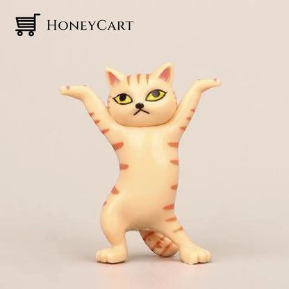 Dancing Cat Desktop Stand Orange Cat