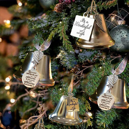 ❤🎅Christmas ornaments angel wings bell-memorial christmas gift🎁