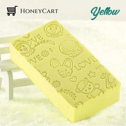 Dead Skin Removal Bathing Sponge Yellow Home & Garden