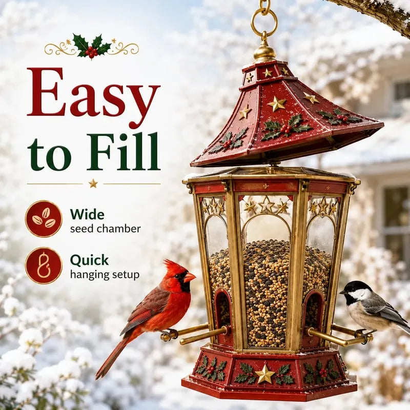 Christmas Bird Feeder Collection – Festive Hanging Garden Feeders for Wild Birds