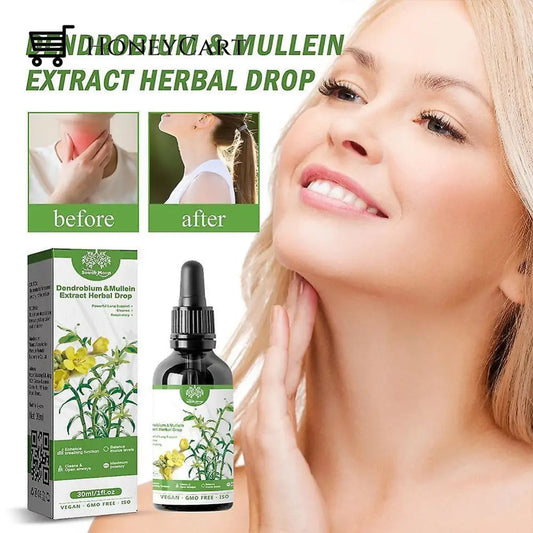 Dendrobium & Mullein Extract Powerful Lung Support Cleanse Respiratory