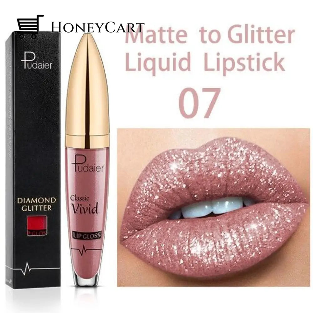 Diamond Shiny Long Lasting Lipstick 18 Colors 07# Lipstick