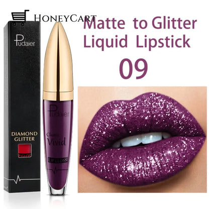 Diamond Shiny Long Lasting Lipstick 18 Colors 09# Lipstick