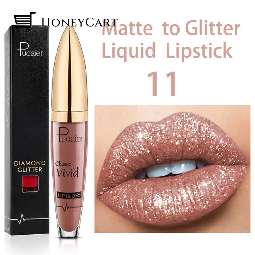 Diamond Shiny Long Lasting Lipstick 18 Colors 11# Lipstick