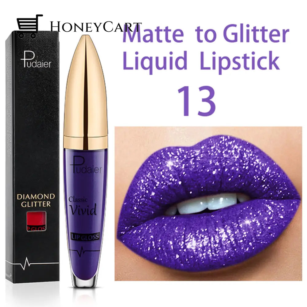 Diamond Shiny Long Lasting Lipstick 18 Colors 13# Lipstick
