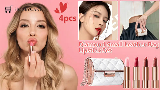 Diamond Small Leather Bag Lipstick Set Lipstick