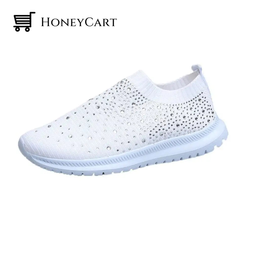 Diamond-Studded Sneakers